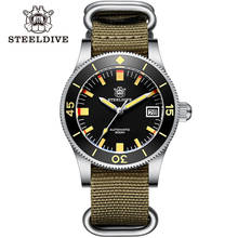 Steeldive Men Diving Watch Mens Automatic Wrist Watches 300M Waterproof Sport Luminous 62Mas Sapphire Mirror Ceramic Bezel NH35 2024 - buy cheap