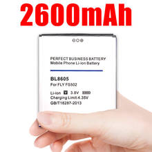 Batería Bl8605 de 2600mah para Fly Fs502 8605, repuesto de teléfono móvil de alta calidad, Li-ion 2024 - compra barato