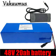 Vakaumus-batería de iones de litio para bicicleta eléctrica, Pila de Iones de litio de 48V, 48V, 20ah, 13S, 5P, 18650, para Motor de 48V, 500W, 750W y 1000W 2024 - compra barato