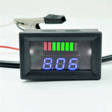 Voltímetro, mostrador de voltagem digital com led para veículos e motos, 12v-60v, #289973 2024 - compre barato