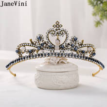 JaneVini-Tiaras y coronas barrocas para boda para mujer, diadema nupcial con cristales y cuentas de diamantes, corona de fiesta, accesorio para el pelo 2024 - compra barato
