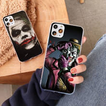 The Joker Transparent phone case for iPhone 12mini 12 11 Pro X XR XS Max 6 6s 7 8 plus 5 se2020 Mr.J clown Silicone soft shell 2024 - buy cheap
