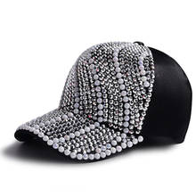 Sombrero con perlas bordadas para hombre y mujer, gorra de béisbol 100% algodón, Snapback, Hip-Hop, informal, para exteriores 2024 - compra barato
