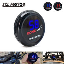 Scl motos 1pc moto koso 0 °c-120 °c termômetro instrumentos medidor de temperatura da água display digital motocicleta nova 2024 - compre barato
