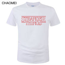 Camiseta stranger things, homens, harajuku, filme engraçado, camiseta de algodão de verão, moda masculina, camisetas legais, homme c125 2024 - compre barato