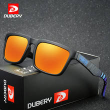 Dubery Stylish Men Square Polarized Sunglasses Dropshipping UV400 Stylish Shades Sun Glasses Colored PC Gafas de sol with Case 2024 - buy cheap