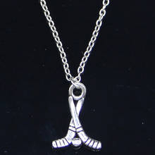 New Fashion Necklace 16x23mm hockey club Pendants Short Long Women Men Colar Gift Jewelry Choker 2024 - buy cheap