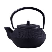 Style Cast Iron Kettle Teapot Comes With Strainer Tea Pot 300ml (Black) 2024 - buy cheap