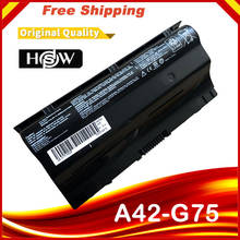HSW-Batería de portátil de 8 celdas para ASUS G75 Series A42-G75, G75VW, G75VX, G75, 3D, G75V, serie 3D, envío rápido 2024 - compra barato