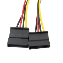 Телефон Новый 4Pin IDE Molex до 2 Serial ATA SATA Y сплиттер жесткий диск Блок питания для ноутбука кабель линии передачи данных кабель Шнур Line-L816 2024 - купить недорого