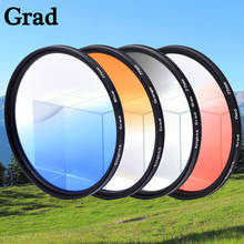 Filtro de lente de câmera cinza graduado para canon nikon, d600, 1300d, 60d, foto, 500d, 700d, 49mm, 52mm, 55mm, 58mm, 62mm, 67mm, 72mm, 77mm 2024 - compre barato