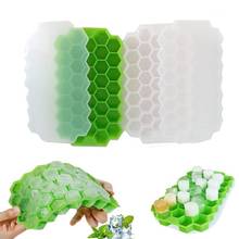 Silicone 37 Cubes Honeycomb Shape Ice Cube Maker Tray Mold Storage Container DIY Ice Cube Mold Square Shape Ice Cream Maker 2024 - buy cheap