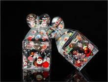 Caja de regalo transparente para decoración navideña, embalaje para caramelos, Papá Noel, muñeco de nieve, alce, Reno, manzana, 10/20 unidades 2024 - compra barato