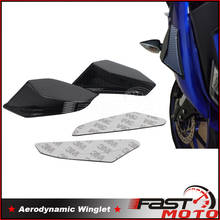 Universal Carbon Fiber Side Spoiler Downforce Winglets Aerodynamic Fixed Wing for Aprilia RSV4 RS4 BMW S1000RR S1000 RR Sport  2024 - buy cheap