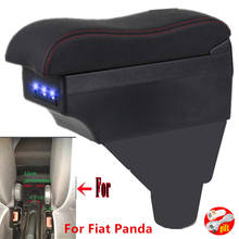 For Fiat Panda armrest box For FIAT PANDA II armrest box cup holder USB interface interior car-styling 2024 - buy cheap