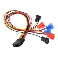 4-Pin IDE Molex To 6-Port Cooling Fan 2-Pin Splitter Power PC DIY Adapter Cable L4MD 2024 - buy cheap