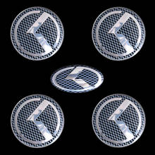 5x K Logo Car Steering Wheel Center Cap Sticker Badge Emblem for Kia Optima Rio 2024 - buy cheap