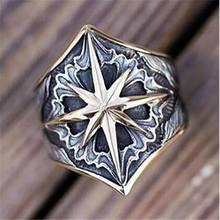 New Retro Pattern Cross Pattern Ring Men's Ring Fashion Vintage Metal Ring Accessories Party Gift Viking Jewelry 2024 - buy cheap