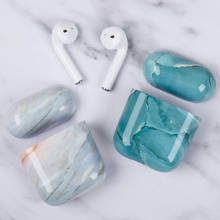 Marble Pattern Earphone Case For Apple Airpods 1 Hard PC Case Cover Charging Box Protective Shell For AirPods 2 Protective Cover 2024 - buy cheap