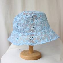 Summer Net Red with Lace Flowers Hollow Out Summer Sunscreen Fisherman Sun Hat Female Beach Cap 2024 - buy cheap
