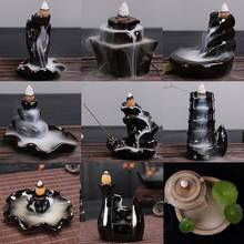 Different Styles For Choice Ceramic Backflow Incense Burner Smoke Waterfall Incense Holder Censer Use In Home Office Teahouse 2024 - buy cheap