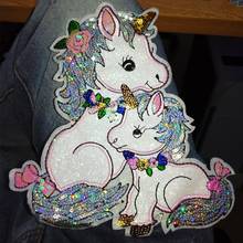 DIY Cloth Unicorn Patch Sequin Patches For Clothes Sew on Patches For Clothing Cartoon Patch DIY Applique On Clothes Stickers 2024 - buy cheap