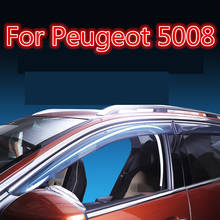 Для Peugeot 5008 2017-21 автомобильный Стайлинг окна автомобиля солнцезащитный козырек от дождя Защита от Солнца/дождя Внешнее украшение автомобильные аксессуары 2024 - купить недорого
