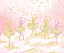 7x5 футов Розовый Золотой конфетти Балерина Танцы сцены пользовательские фото студия фоны винил 220 см x 150 см 2024 - купить недорого