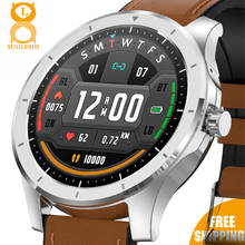Smartwatch masculino com tela sensível ao toque, relógio inteligente esportivo à prova d'água com bluetooth, chamada, sistema android e ios, novo, 2021 2024 - compre barato