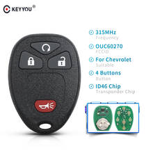 KEYYOU 4 Button Remote smart Keyless Entry Key Fob Transmitter For GMC Acadia For Chevrolet Avalanche For Buick Enclave 315MHZ 2024 - buy cheap