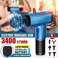 6 Heads Electric Muscle Booster Massage Guns Vibration Percussion Massager Body Therapy Deep Tissue Relaxation Pain Relief 2024 - buy cheap