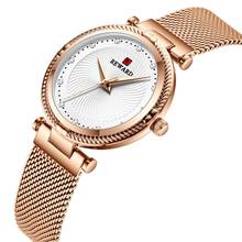 Recompensa relógio feminino moda 2021 novos relógios de quartzo senhoras marca superior chique luxo malha aço inoxidável relógio pulso japão movimento 2024 - compre barato