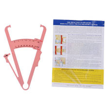 Outdoor Fitness Equipment Body Fat Caliper Body Fat Tester Skinfold Measurement Tape with Measurement Chart 2024 - buy cheap