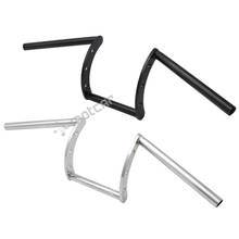 Black/Chrome Steel 22mm High Bar Pullback Motorcycle Handlebar For Harley Sportster Chopper Bobber Softail Dyna Cafe Racer 2024 - buy cheap