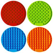 Mat for Dogs Cats Slow Food Bowl New Pet Dog Feeding Food Bowl Silicone Dog Feeding Lick Pad Dog Slow Feeders Pet Treat Supplies 2024 - buy cheap