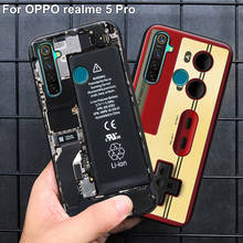 Для Oppo Realme 5 pro Чехол Realme 5pro задняя крышка Ретро окрашенный мягкий силиконовый бампер ТПУ чехол для телефона s для Oppo Realme5 pro 2024 - купить недорого