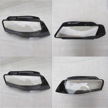 Faróis dianteiros de vidro e lente, cobertura transparente para lâmpadas audi a4 b8 2008 a 2012 2024 - compre barato