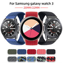 Nylon Elastic Strap for Samsung Galaxy 3 Watch 42 46mm GEAR S3 Active2 Classic Quick Release Solo Loop Replace Bracelet Braided 2024 - buy cheap