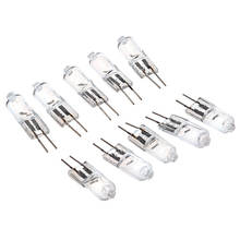 Cápsula halógena JC G4, lámpara de bombilla bi-pin, blanca cálida, 10 vatios, 12v, nueva 2024 - compra barato