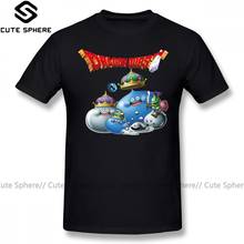 Дракон Квест футболка Dragon Quest футболка Slime с коротким рукавом больших размеров футболка Повседневные принты тапочки для мужчин с узором 100 из хлопчатобумажной ткани, раздел-футболки 2024 - купить недорого