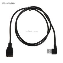 Удлинительные кабели USB 20 см «Мама» Тип A USB 2,0 под прямым углом 90 градусов «папа» Кабельный адаптер 2024 - купить недорого
