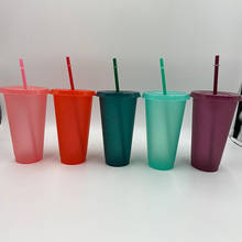 Plastic Straw Cup New Multifunctional Christmas Day Straw Bottle Outdoor Portable Cute Water Bottle Office Beverage Coffee Mug 2024 - buy cheap