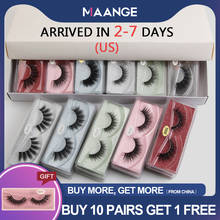 MAANGE 10/30/50/100pcs Wholesale Eyelashes 3d Mink Lashes Natural Mink Make Up Lashes Extension for Beauty Mink Fluffy Lash Bulk 2024 - buy cheap