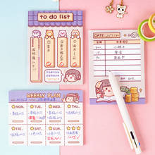 105 Sheets Cartoon Character Theme Cute Memopads Note Scrapbooking Diy Kawaii Note Pad Diary To Do List School Office Stationery 2024 - buy cheap