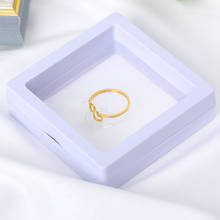 Caixa de presente transparente, para anel brinco pulseira colar jóias embalagem caixa de exibição 2024 - compre barato