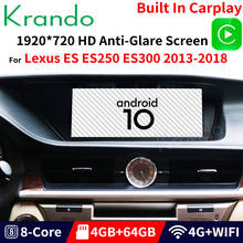 Krando 10.25'' Android 10.0 Car Radio Player Multimedia For Lexus ES250 ES300 ES350 2013-2018 Navigation System Stereo CARPLAY 2024 - buy cheap