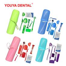 Juego de cuidado Dental de ortodoncia profesional, cepillo Interdental, hilo Dental Ortho, cera de protección, cepillo de dientes plegable en forma de V 2024 - compra barato