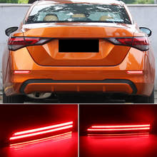 CSCSNL 1 Pair LED Rear Bumper Reflector Lights Car Turn Signal Brake lamp Fog Lamp for Nissan Sentra Sylphy 2020 2021 2024 - buy cheap