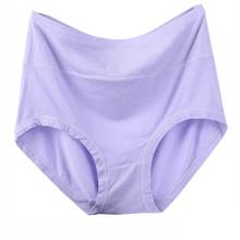Plus Size Women's Underwear Modal Briefs Lingerie High Waist Panties Soft Cotton Crotch Underpants Breathable Female Intimates 2024 - buy cheap