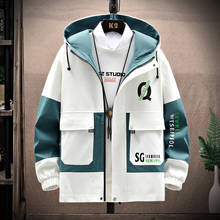 2021 Men's Windbreaker Jackets Youth Korea Fashion Print Casual Coat Male Clothing Spring Autumn Jackets Men Dropshipping 2024 - buy cheap
